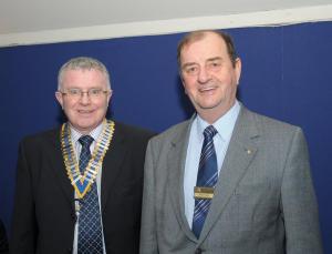 President Norman Pettigrew with Bob Webster